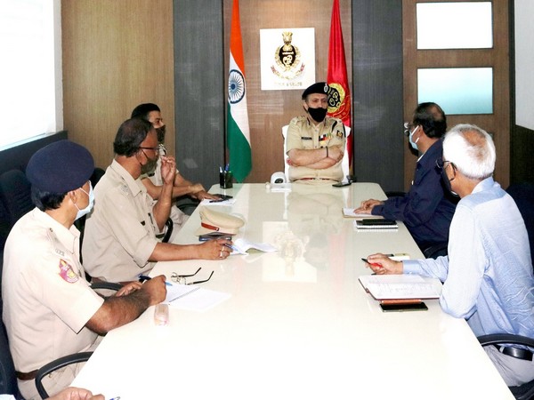 ADG (Law and Order) and Nodal Officer Special Cell for Oxygen supply, YK Jethwa (center) (Photo/Twitter)