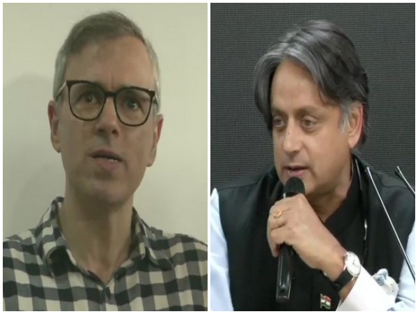 NC chief Omar Abdullah and Congress leader Shashi Tharoor