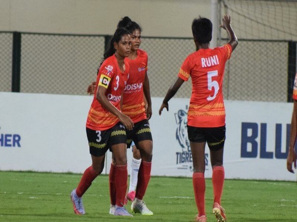 Odisha Sports celebrate after beating PIFA Sports in Indian Women's League (Image: AIFF media)
