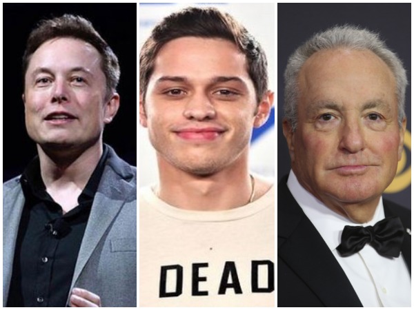 Elon Musk,Pete Davidson and Lorne Michaels (Image courtesy: Instagram)