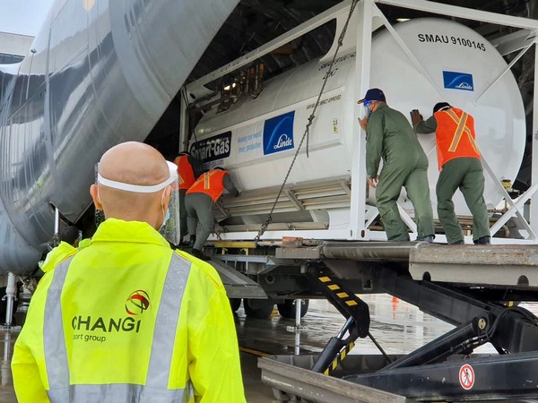 India is bringing 4 cryogenic oxygen containers from Singapore. (Photo Credit: Singapore embassy in India)