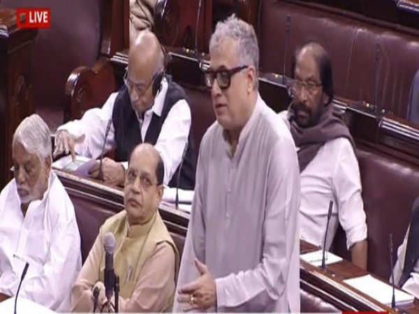 TMC MP Derek O'Brien speaking in Rajya Sabha on Monday. (Photo Credits: Rajya Sabha TV)