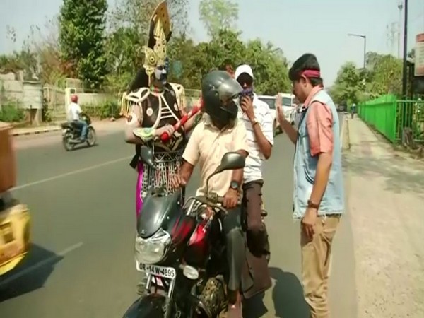 Prakash acting as Yamraj'