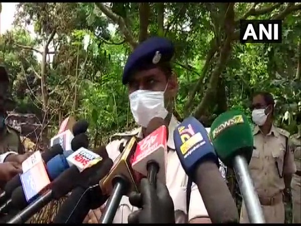 Charan Singh Meena, Superintendent of Police Jajpur, speaking to media on Monday. Photo/ANI