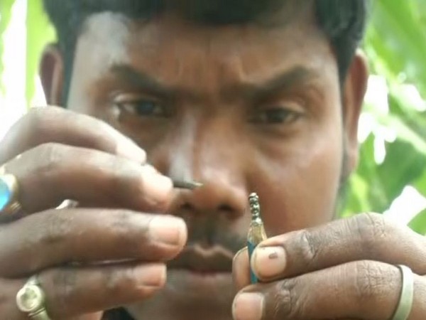 L Eswar Rao, Miniature artist in Odisha creates miniatures to congratulate PM Modi and CM Naveen Patnaik