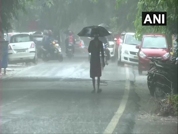 Several parts of Bhubaneswar received rainfall on Friday. (Photo/ANI)