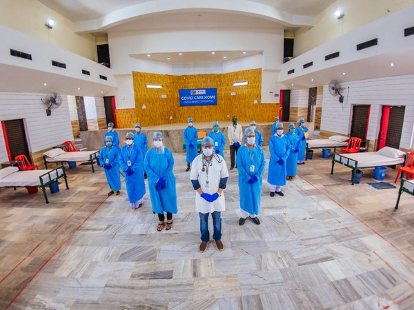 Odisha Mining Corporation sets up Covid Care Homes in Odisha on Saturday. Photo/ANI