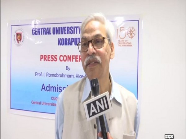 VC of Central University of Odisha, Professor I Ramabrahmam speaks to ANI in Koraput. (ANI)
