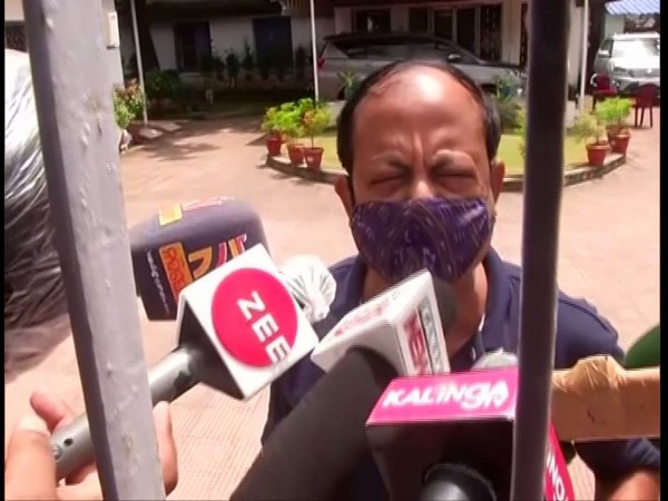 BJD leader and former tourism minister Debi Prasad Mishra speaking to reporters on Friday. Photo/ANI