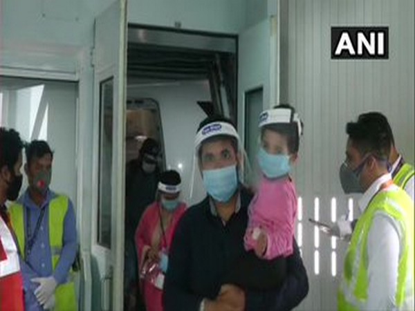 Passengers deboarding at Biju Patnaik International Airport on Monday. [Photo/ANI]