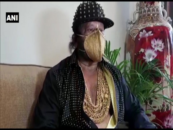 Alok Mohanty, a businessman got himself a gold mask 