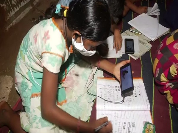 A visual of student studying at 'Ashayen' NGO. (Photo/ANI)
