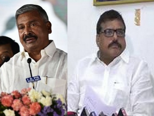 Andhra Pradesh ministers Peddireddy Ramachandra Reddy and Botcha Satyanarayana. (File Photo)