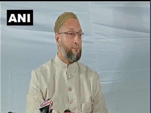 AIMIM Chief Asaduddin Owaisi speaking to media persons on Thursday.