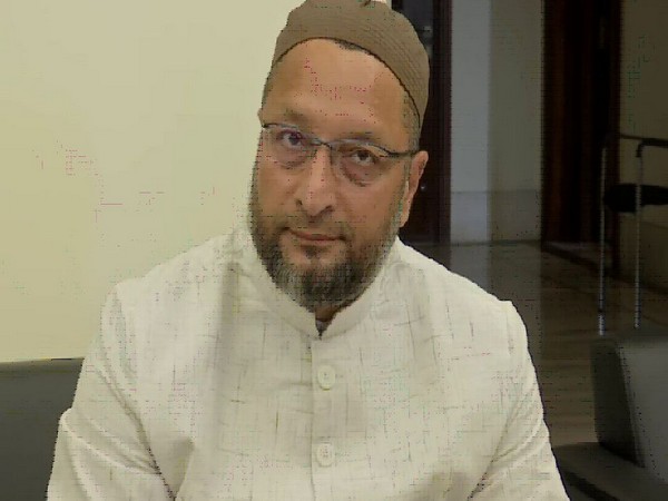 AIMIM leader Asaduddin Owaisi addressing a press conference in Hyderabad on Wednesday. Photo/ANI