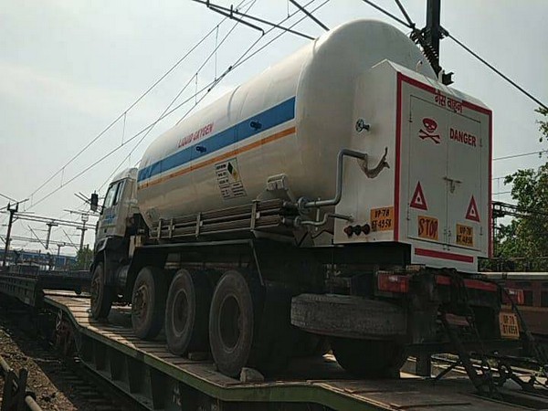 Oxygen Express, which ran from Lucknow to Bokaro Steel Plant for oxygen supply in Uttar Pradesh. (Photo/Twitter)
