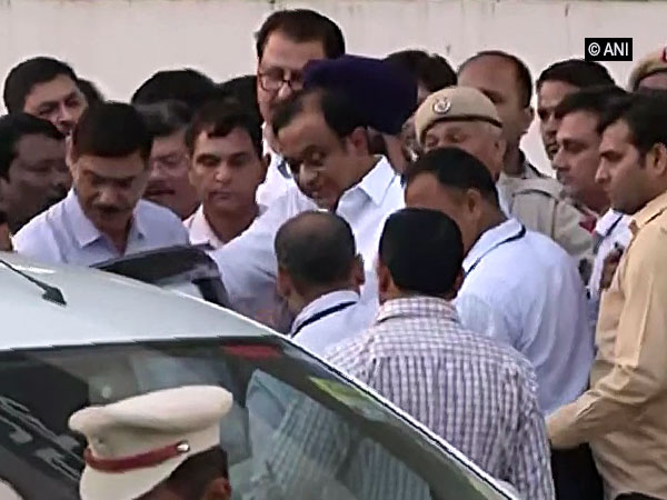 P Chidambaram being taken into CBI custody. Photo/ANIANI