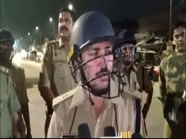 Vikas Chandra Tripathi, Superintendent of Police, Lucknow speaks to ANI on Thursday. [Photo/ANI]