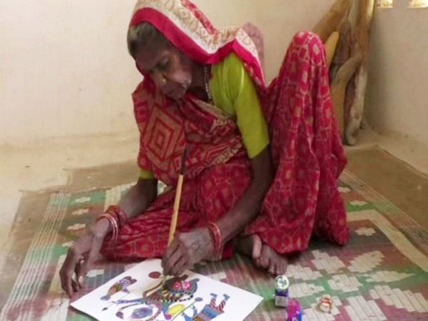 Jodhaiya Bai Baiga, an 80-year-old tribal woman. Photo/ANI