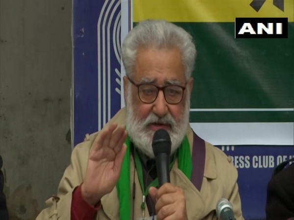 Krantikari Kisan Union President Darshan Pal while addressing a press conference. (Photo/ANI)