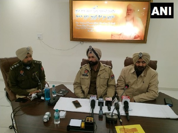 IG GS Dhillon, Jalandhar Range, Punjab addressing press conference (Photo/ANI)