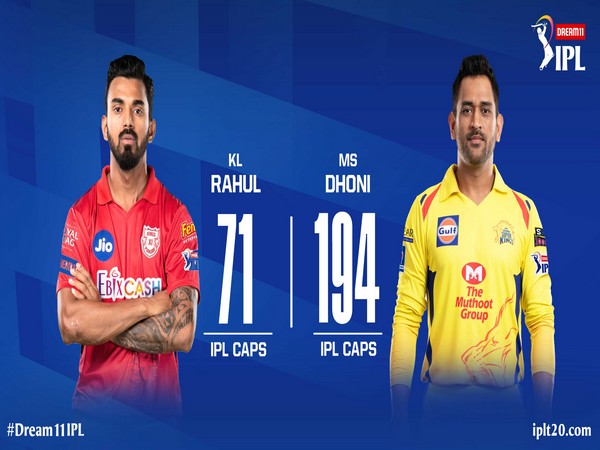 KXIP skipper KL Rahul and CSK captain MS Dhoni (Photo/ IPL Twitter)