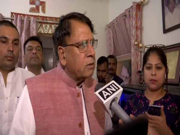 Madhya Pradesh minister PC Sharma speaking to ANI in Bhopal on Tuesday. Photo/ANI