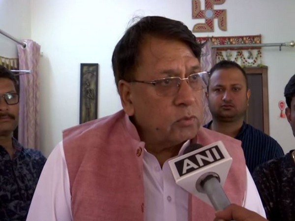 Madhya Pradesh Law Minister PC Sharma speaking to ANI in Bhopal on Wednesday. Photo/ANI