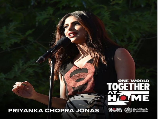 A poster of the benefit concert 'One World: Together At Home' featuring actor Priyanka Chopra (Image courtesy: Instagram) 