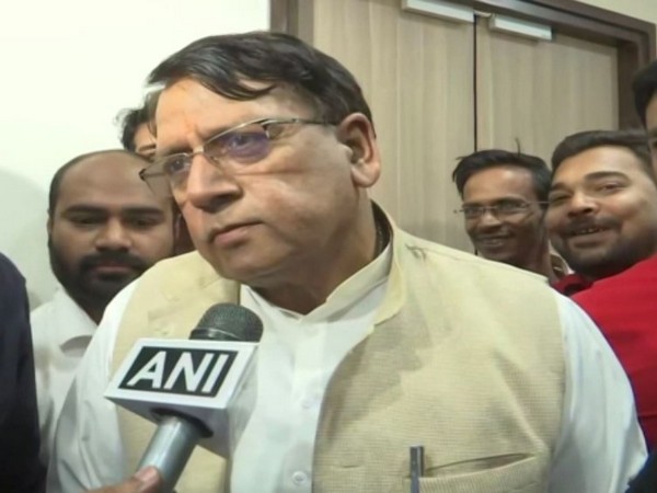 Madhya Pradesh Cabinet Minister PC Sharma speaking to ANI in Bhopal on Sunday. Photo/ANI