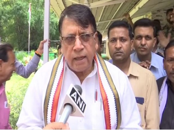 Madhya Pradesh Minister PC Sharma speaking to ANI in Bhopal, Madhya Pradesh on Monday. (Photo/ANI)