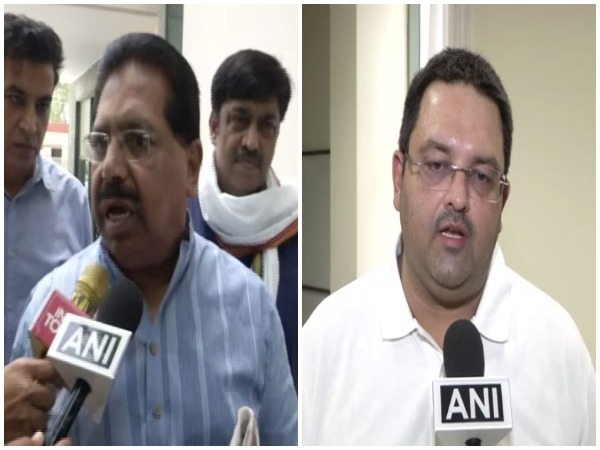 Congress leader PC Chako (left) and DPCC NRI cell chairman Rohit Manchanda 