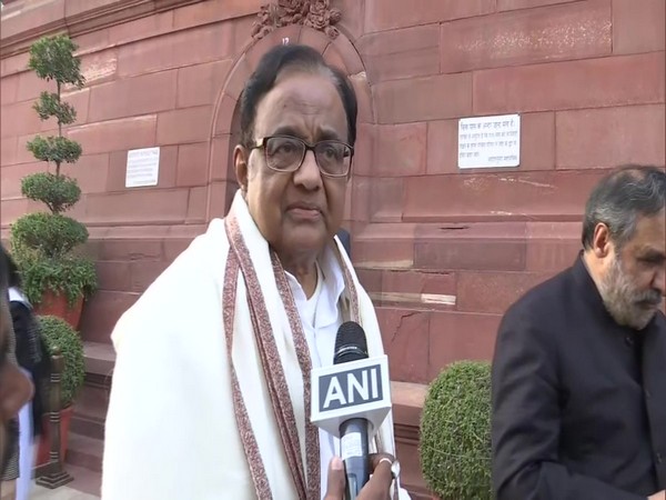 Congress leader P Chidambaram speaking to ANI in New Delhi on Tuesday. Photo/ANI