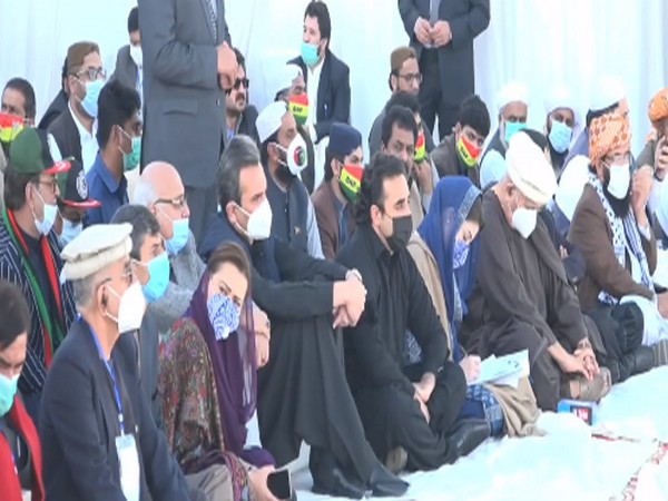 PDM leaders gathered in Larkana on the ocassion of former Prime Minister Benazir Bhutto's 13th death anniversary.