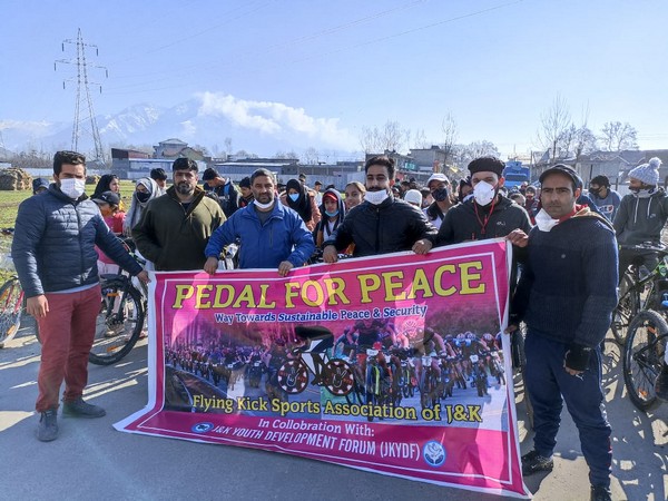 JKYDF organized 'Pedal and Trek' event for peace
