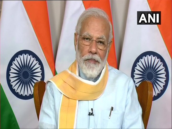 Prime Minister Narendra Modi speaking at the 25th foundation day of Rajiv Gandhi University of Health Sciences, Karnataka via video conference on Monday. [Photo/ANI]
