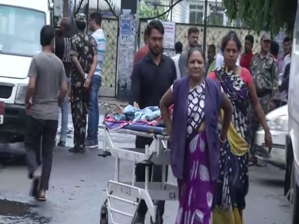 Patients are being referred to other hospitals from PMCH for treatment due to manpower shortage. Photo/ANI