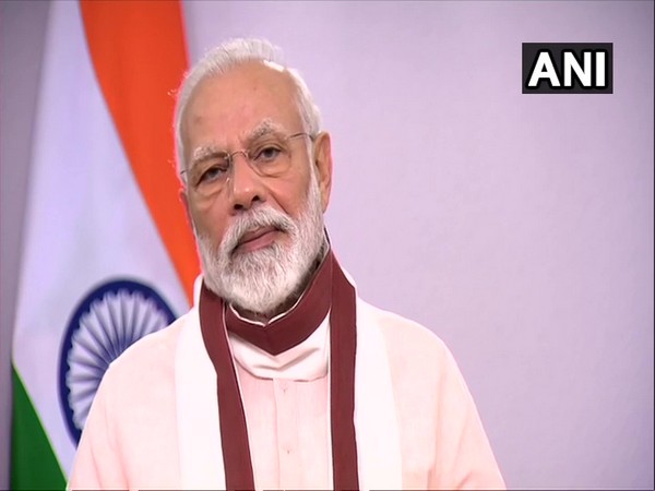 Prime Minister Narendra Modi addressing the nation on Tuesday.      Photo/ANI