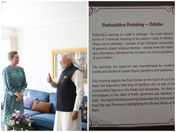 Danish Prime Minister Mette Frederiksen gave a tour of her residence to Prime Minister Narendra Modi on Tuesday.