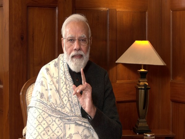 Prime Minister Narendra Modi in an exclusive interview with ANI (Photo/ANI)