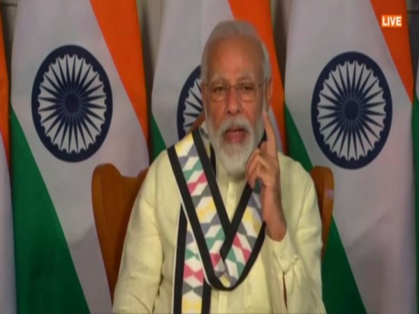 Prime Minister Narendra Modi speaking at the 95th plenary session of ICC on Thursday. [Photo/ANI]
