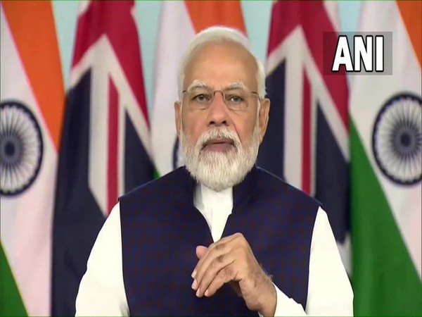 Prime Minister Narendra Modi at virtual signing in of India-Australia trade pact.