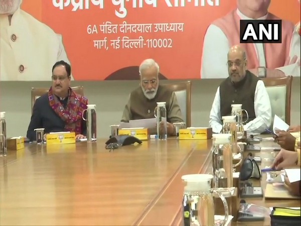 Prime Minister Narendra Modi during the CEC meeting held in New Delhi on Thursday. (Photo/ANI)