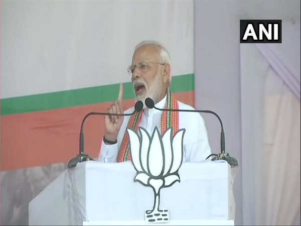 PM Modi addressing a rally in Akola, Maharashtra on Wednesday. (Photo/ANI)