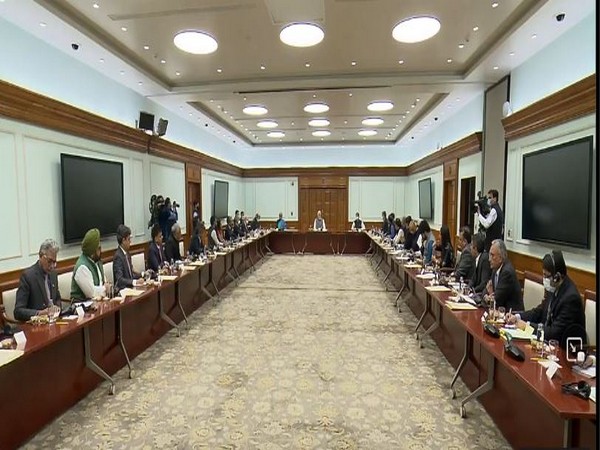 Prime Minister Narendra Modi with private equity and venture capital players in New Delhi on Friday.