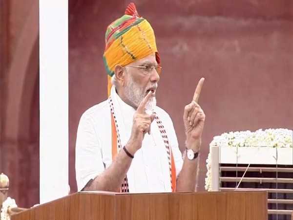 Prime Minister Narendra Modi addressing from the ramparts of Red Fort on Thursday.