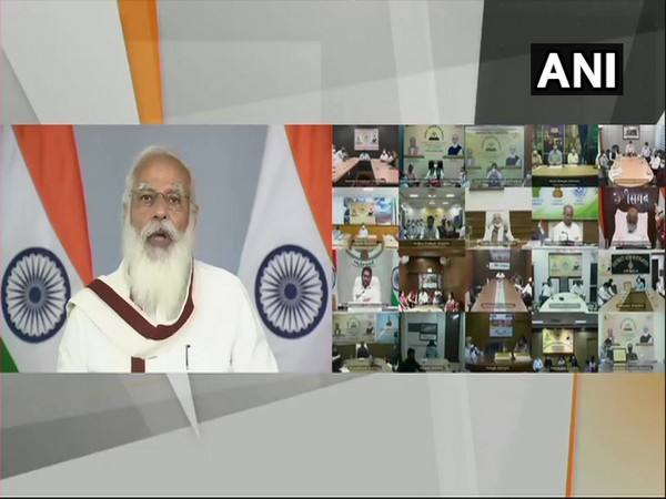 Prime Minister Narendra Modi during an event on the occassion of Panchayati Raj Diwas. (Photo/ ANI)