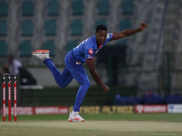 Delhi Capitals' pacer Kagiso Rabada in action against SRH. (Photo/ iplt20.com)