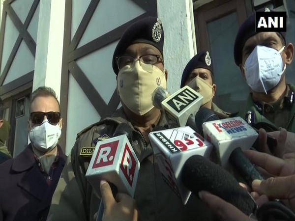 J&K DGP Dilbagh Singh talks to media on Monday. (Photo/ANI)