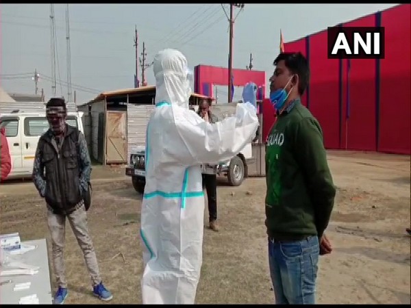 A visuals from Magh Mela ground in Prayagraj. (Photo/ANI)